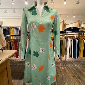 Vtg long sleeve shirt dress